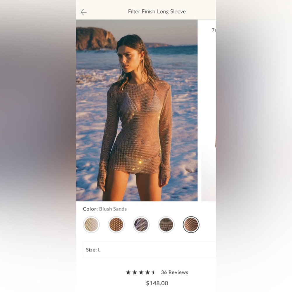 NWT Free People Filter Finish Long Tee